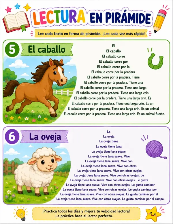 lectura en pirámides 