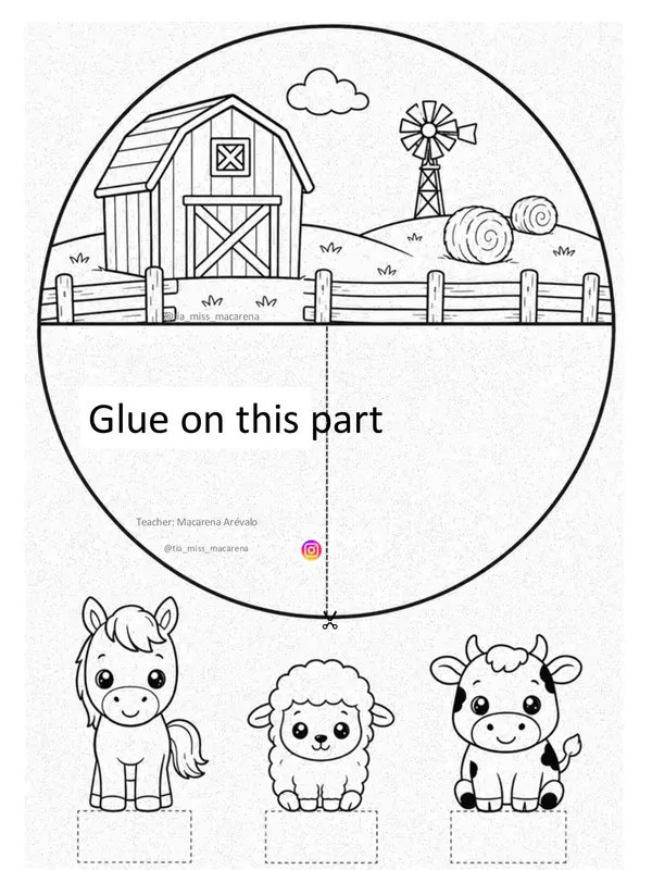 Diorama: Animals (para colorear)