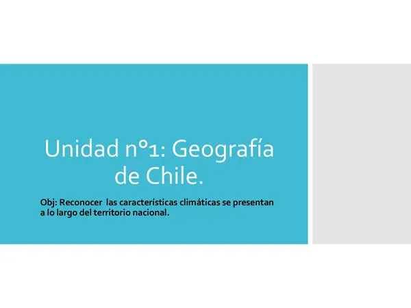 Zonas naturales y sus climas