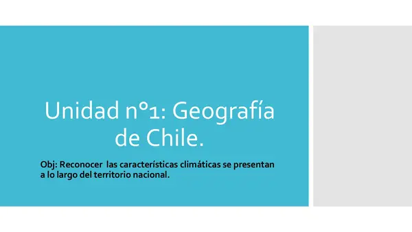 Zonas naturales y sus climas