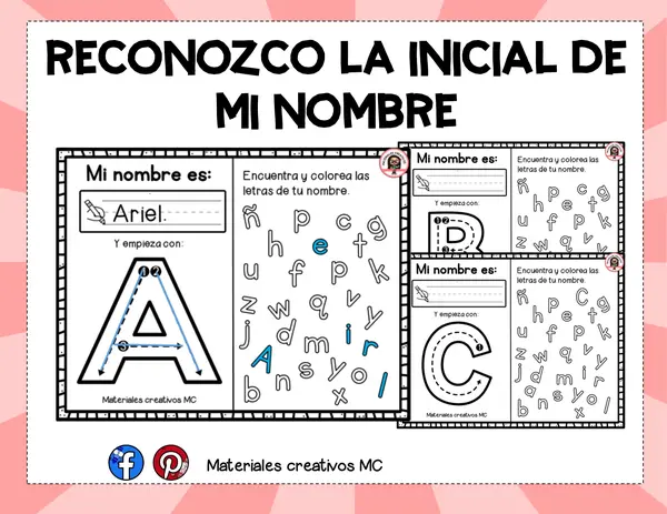 “Reconozco la inicial de mi nombre” 🌟