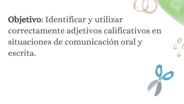 Los adjetivos calificativos 