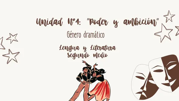 CLASE INTRODUCTORIA: UNIDAD N°4 PODER Y AMBICIÓN. SEGUNDO MEDIO. 