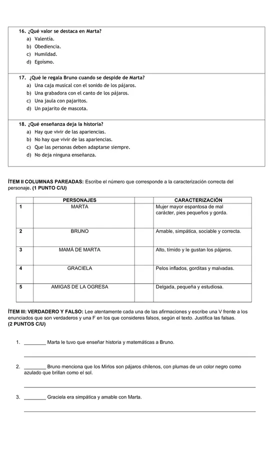 Prueba del libro 5to "Mis Vecinos los ogros"