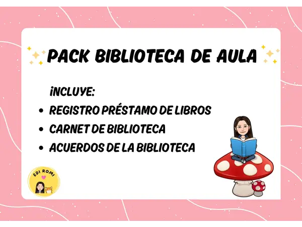 Pack biblioteca de aula 