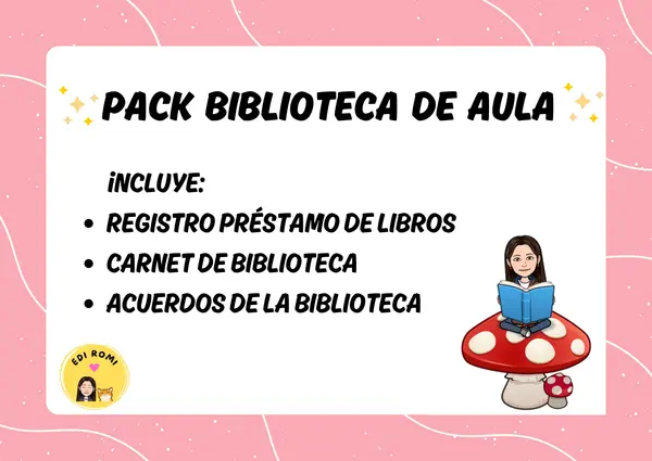 Pack biblioteca de aula 