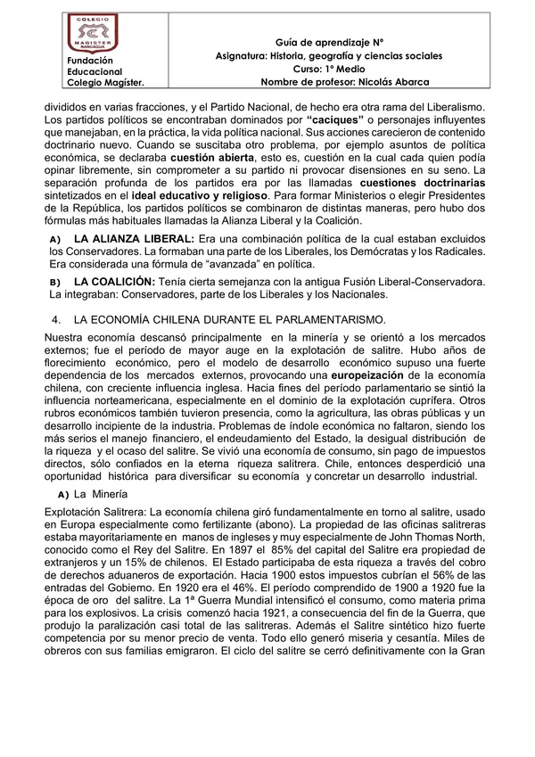 Guía de aprendizaje Chile Finesecular