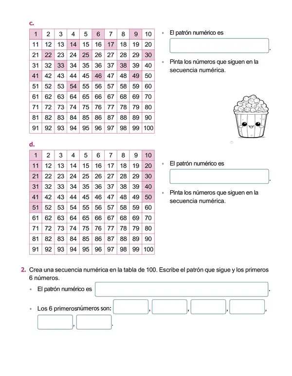 Guía de retroalimentación matemática 3°-4° año "Ecuaciones y Patrones"