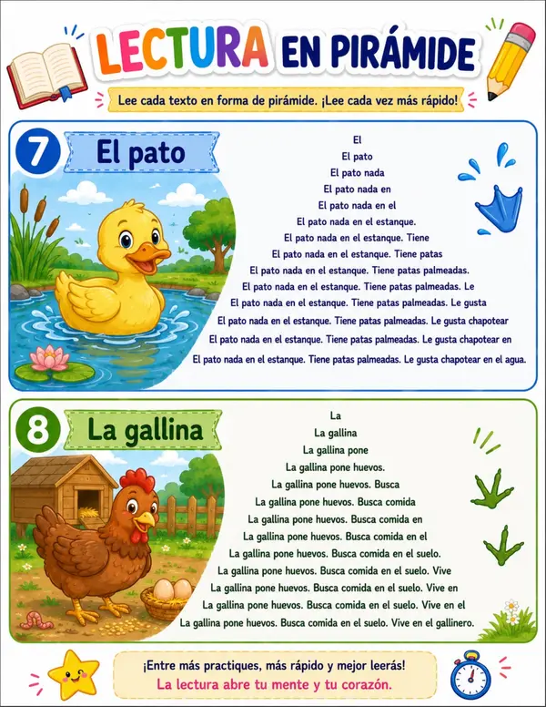 lectura en pirámides 