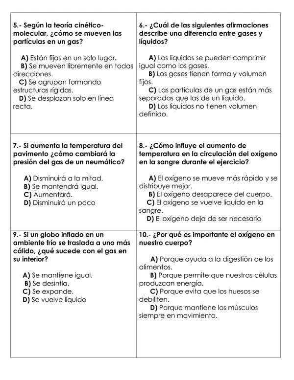 Evaluación Ciencias Naturales 7° Básico oa 13 -14