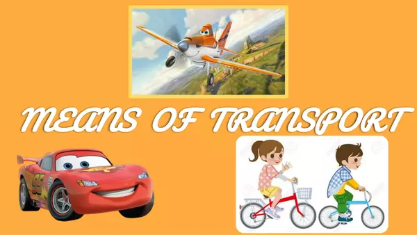 MEANS OF TRANSPORT - MEDIOS DE TRANSPORTE