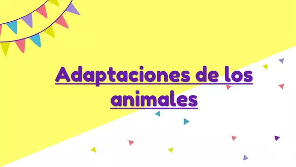 ppt adaptación de los animales - ciencias naturales 4° Básico