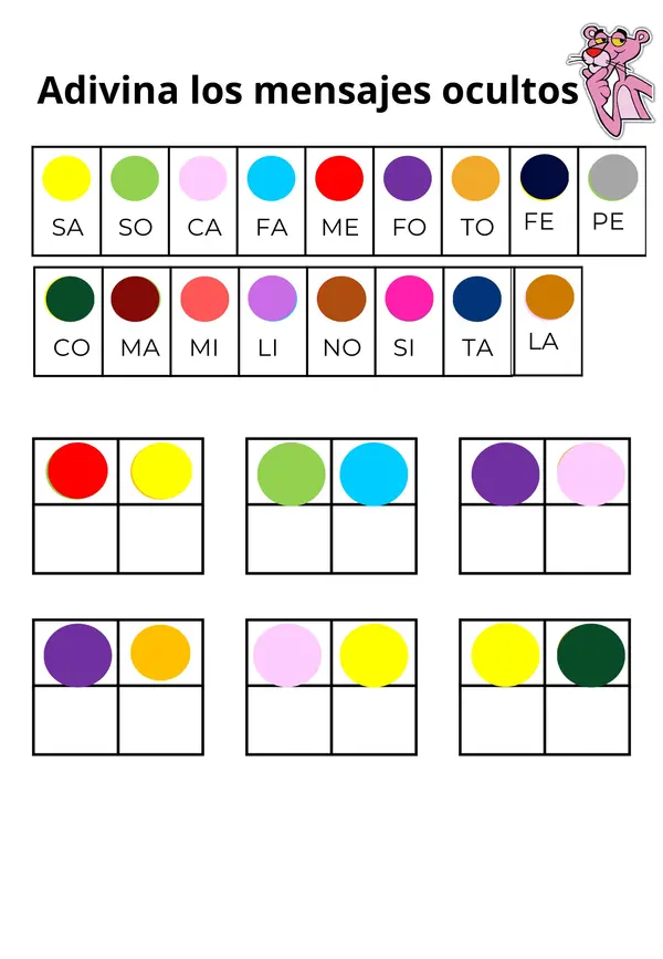 ARMAR PALABRAS CON CALVE DE COLORES