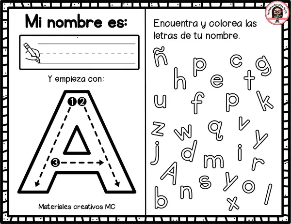 “Reconozco la inicial de mi nombre” 🌟
