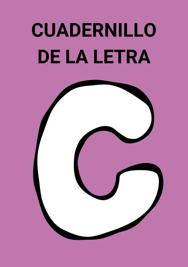 Cuadernillo de lectoescritura – Letra C