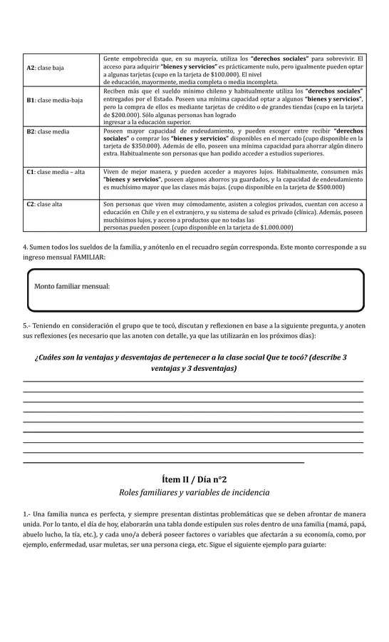 Electivo de Economía - La familia.