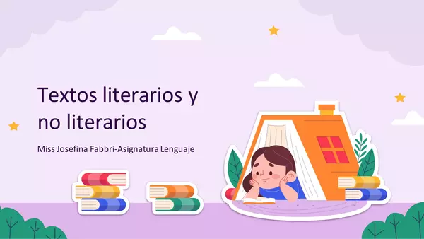 PPT Textos Literarios y no Literarios | profe.social