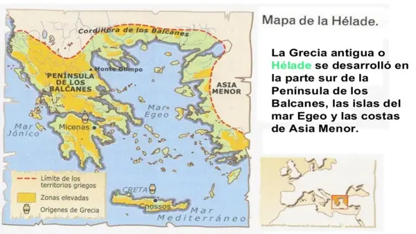 Espacio geográfico de Griegos y Romanos