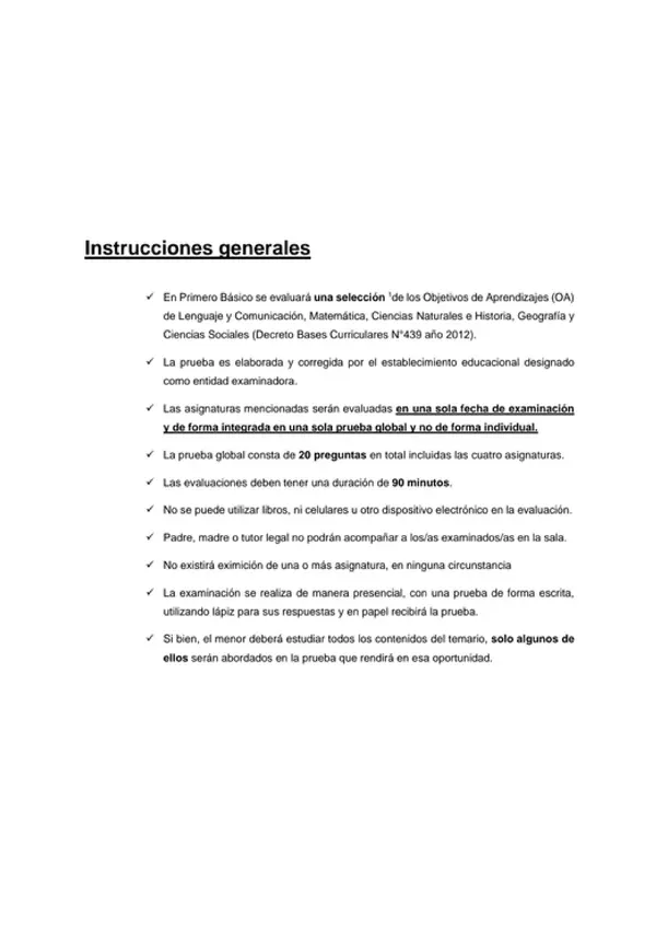 Ensayo 1°Básico 2026 EXAMEN LIBRE