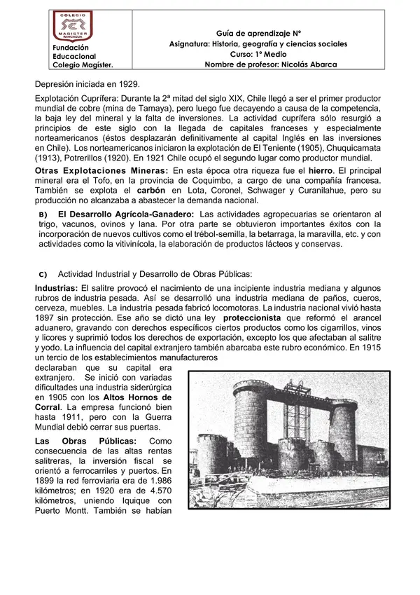 Guía de aprendizaje Chile Finesecular