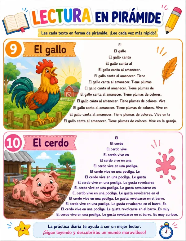 lectura en pirámides 