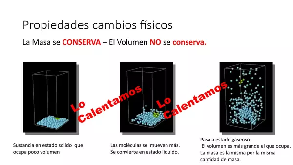 Presentacion Cambios en la Materia, Cs Naturales, Septimo Basico,