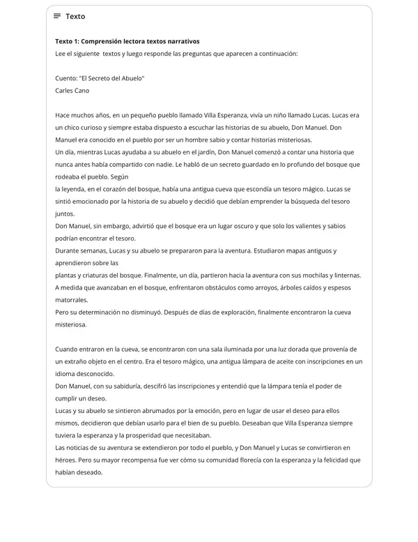 Ensayo exámenes libres 6° básico Lengua y Literatura