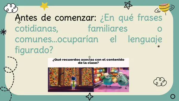 Lenguaje figurado en la carta