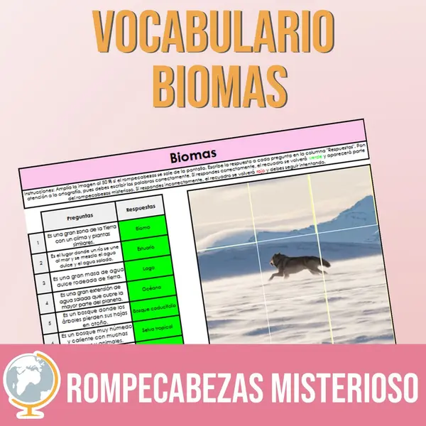 Biomas rompecabezas misterioso