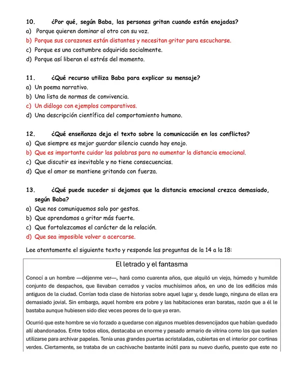 Evaluación sobre género narrativo 7° año