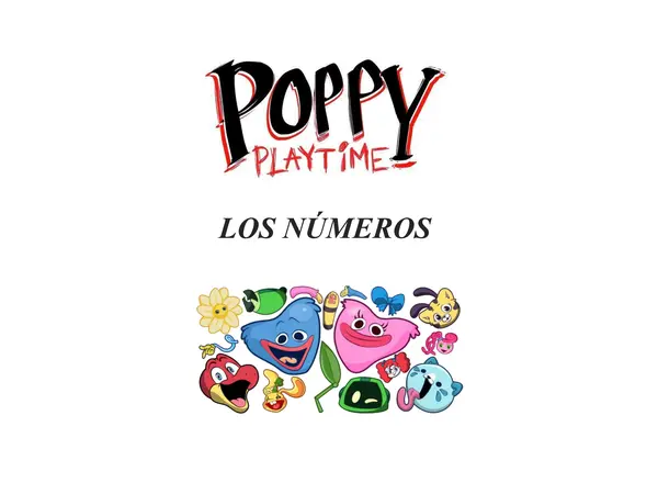 Cuadernillo de Actividades de Poppy Play Time - Números