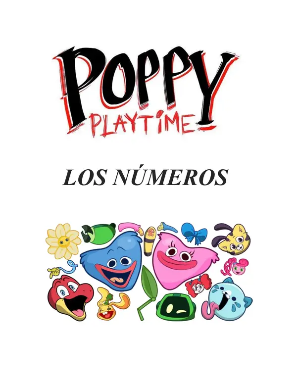 Cuadernillo de Actividades de Poppy Play Time - Números