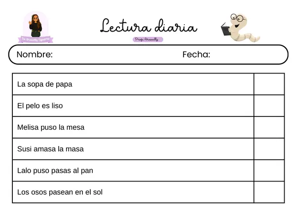 Oraciones de lectura diaria 