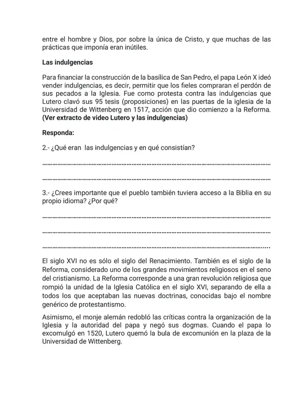 Guía aprendizaje Martín Lutero