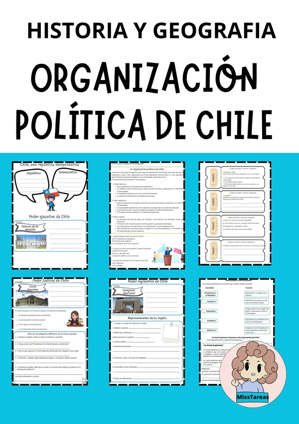 Ficha de Historia: Organización Política de Chile - Poderes del Estado