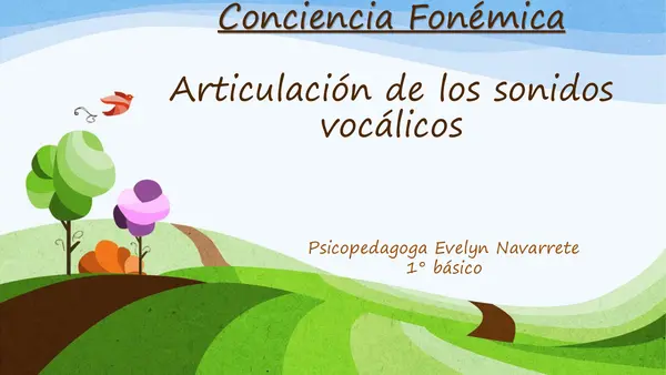 Articulación de las vocales"