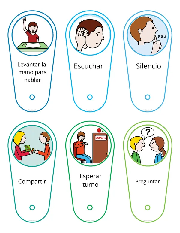 Llavero normas de la sala 