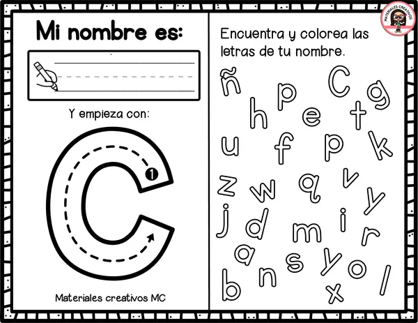 “Reconozco la inicial de mi nombre” 🌟