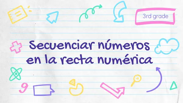 Secuenciar numeros en la recta númerica