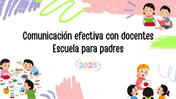 Comunicación efectiva con docentes - Escuela para padres