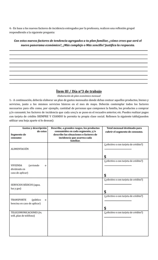 Electivo de Economía - La familia.