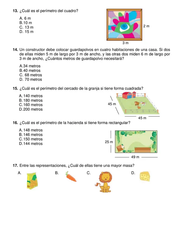 Prueba segundo semestre matemática Tercer año.