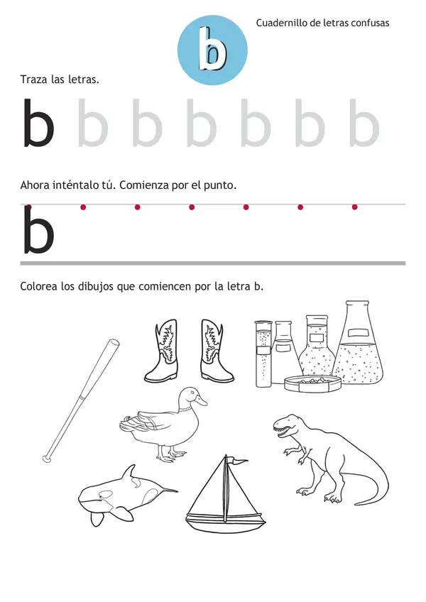 cuadernillo letras confusas b-d