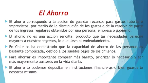 PRESENTACION AHORRO Y RESPONSABILIDAD FINANCIERA, HISTORIA, PRIMERO MEDIO, UNIDAD 4