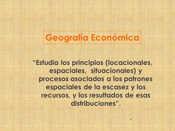 Presentacion Geografia Economica, CUARTO MEDIO, HISTORIA