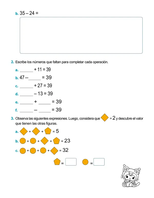 Guía "Operaciones hasta 50" 1° año