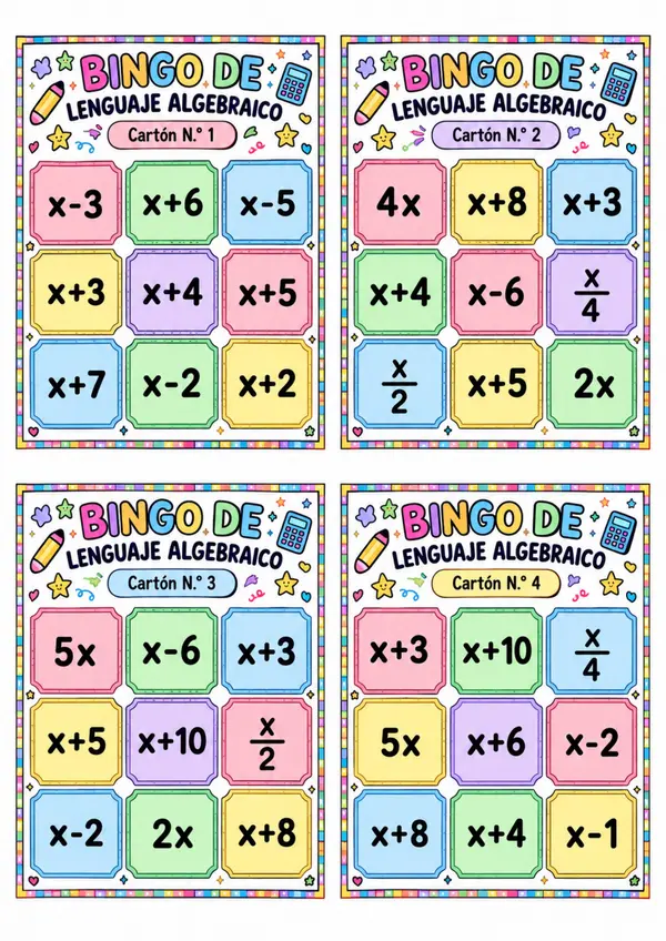 Bingo Algebraico 