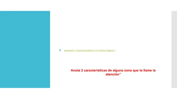 Zonas naturales y sus climas