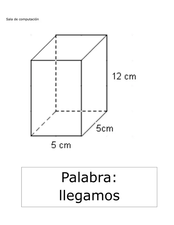búsqueda del tesoro 6° matemática Volumen de cubos y paralelepípedos