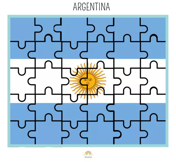 Bandera Argentina rompecabezas